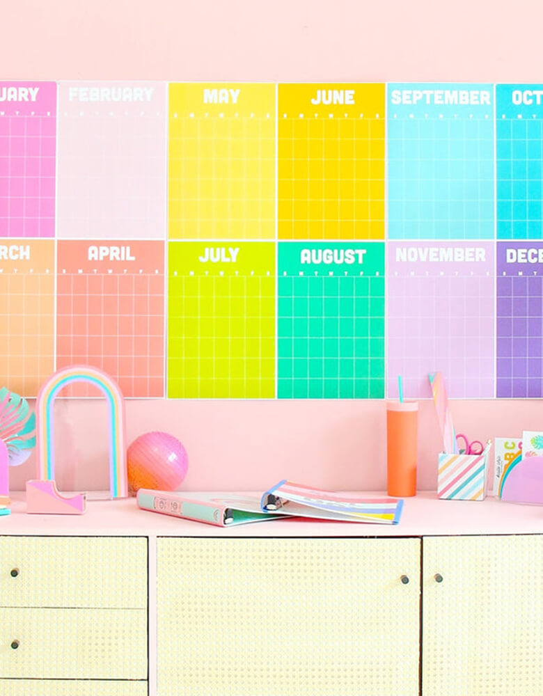 Rainbow Wall Calendar