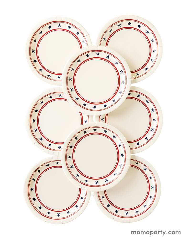 Stars and Stripes Plates (Set of 8)