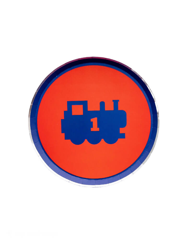 Momo Party's 8.25" Thomas & Friends™ Train Assorted Small Plates by Bonjour Fete. Add a touch of whimsy to your little one's birthday celebration with these Thomas &amp; Friends™ Train Assorted Small Plates. These plates in the classic colors of Thomas &amp; Friends are perfect for any train enthusiast.