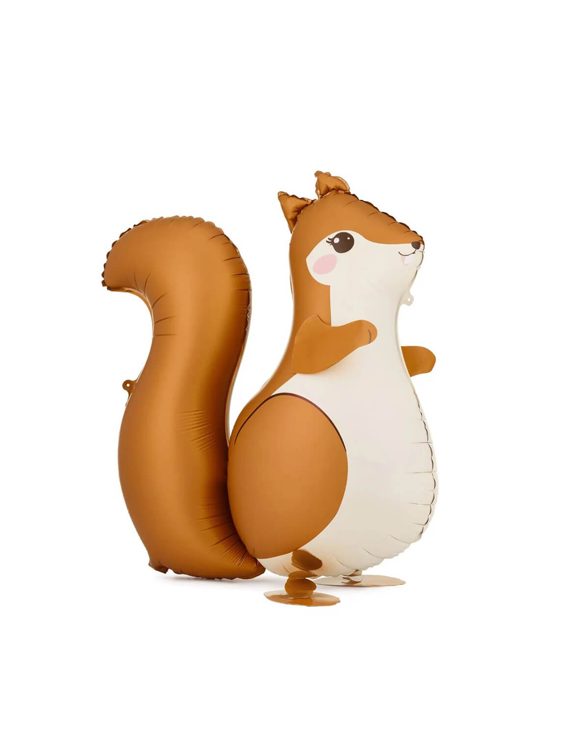 Momo Party's 30" Squirrel Standing Foil Balloon in matte finish by Party Deco on a white background.