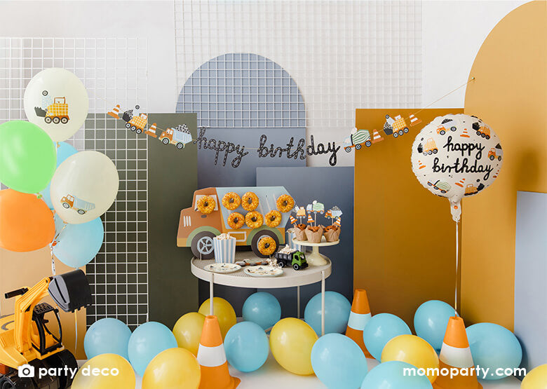 Construction Happy Birthday Banner