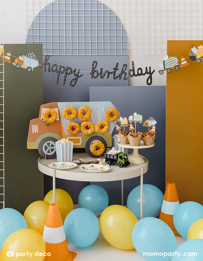 Construction Happy Birthday Banner