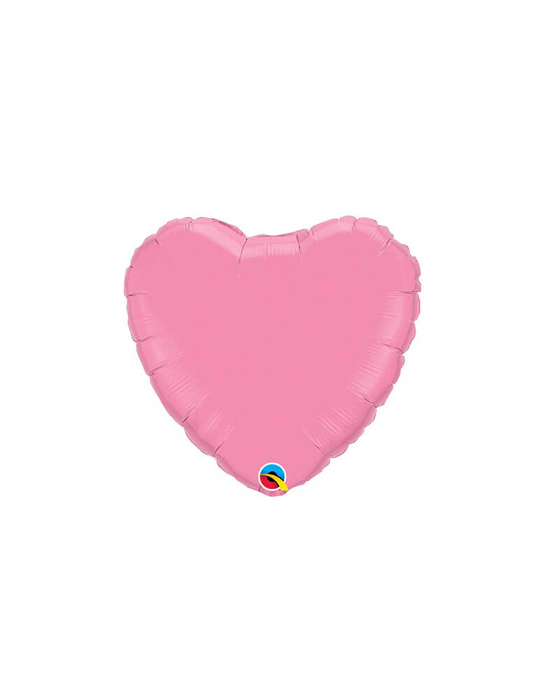 Qualatex 18" Junior Rose Pink Heart Shaped Foil Balloon