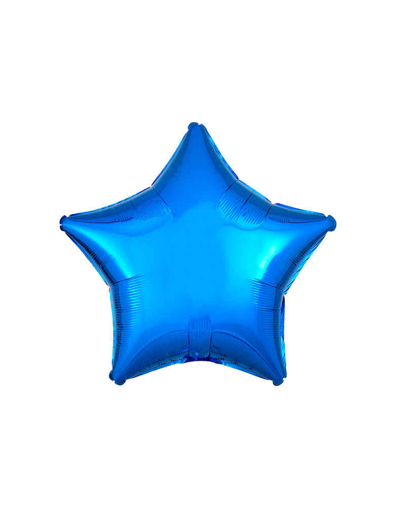 Anagram Balloon - 30592 19" Junior Metallic Blue Star Shaped Foil Balloon
