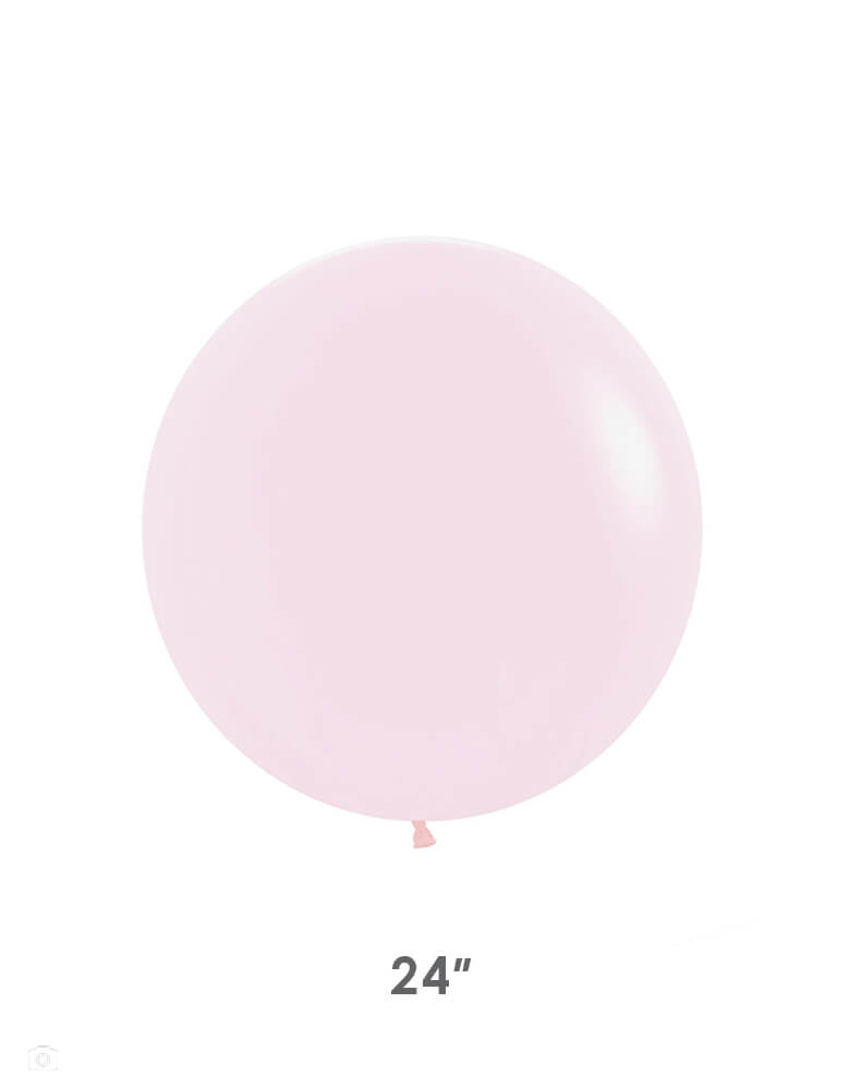 Betallic balloons Jumbo Round 24" Pastel Matte Pink Latex Balloon. This jumbo 36" round latex balloon is perfect for making a stunning balloon cloud at a larger scale. Or simply decorate it with tassels, ribbon, or fringe to create a WOW effect!