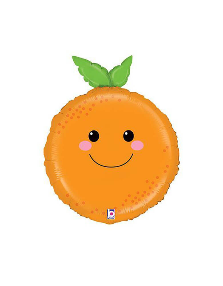 26” Orange Produce Pal Foil Mylar Balloon 