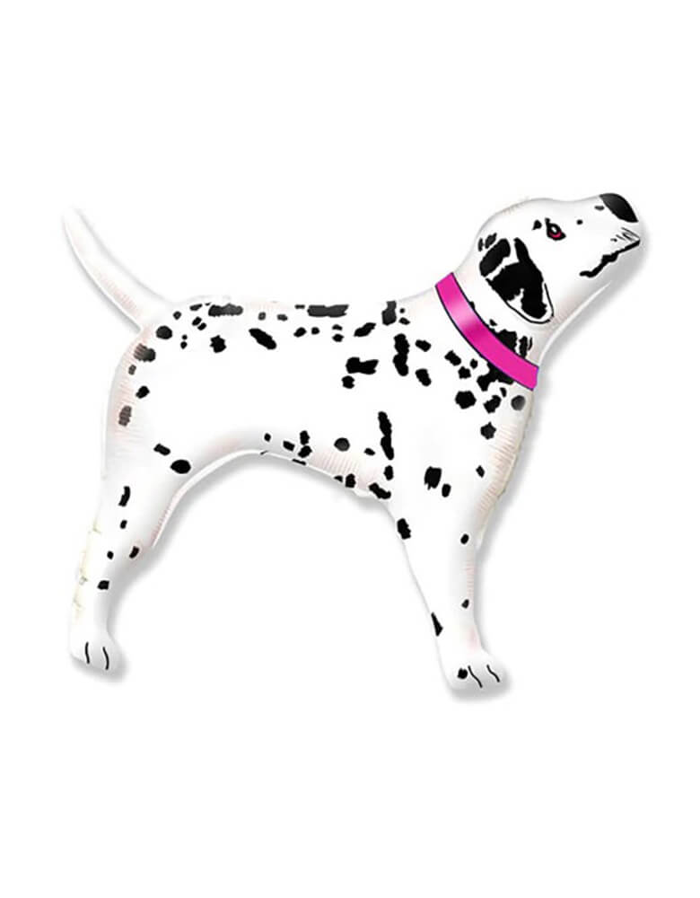 35" Pink Dalmatian Foil Mylar Balloon great for kid's fireman fire truck themed birthday party