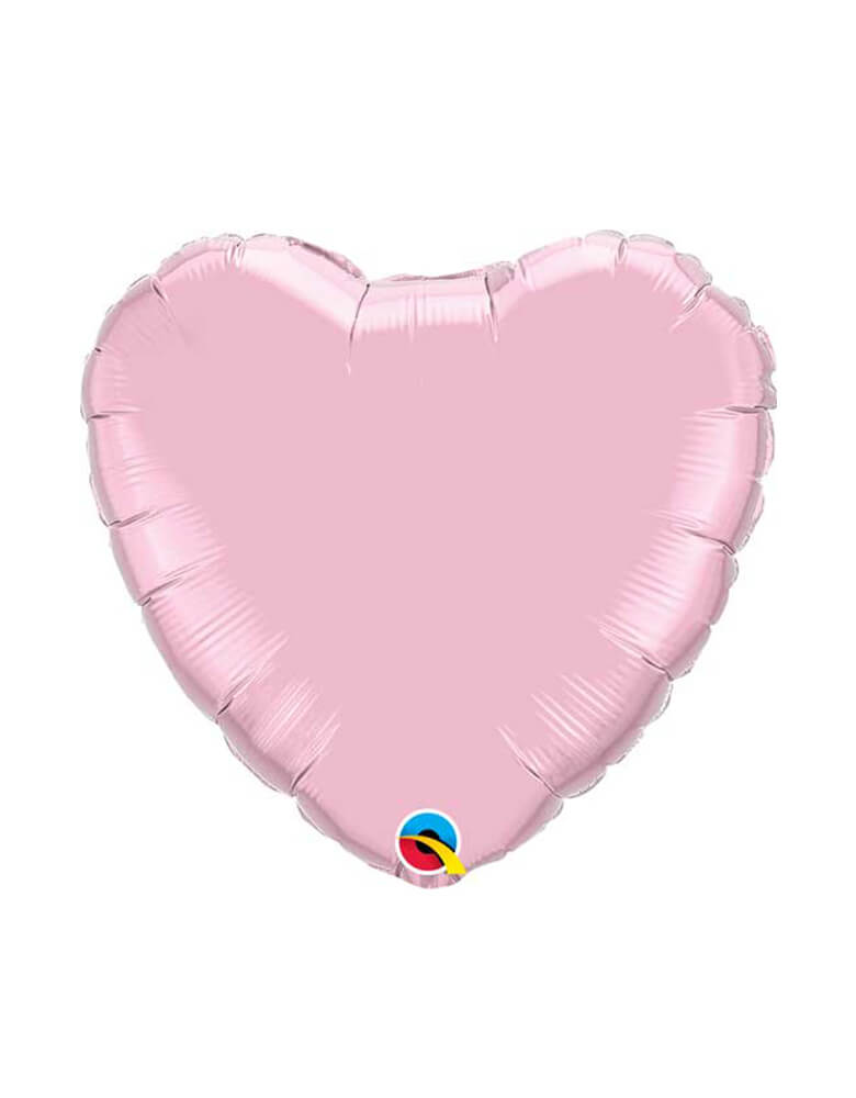 Qualatex 36" Jumbo Pastel Pink Heart Shaped Foil Balloon