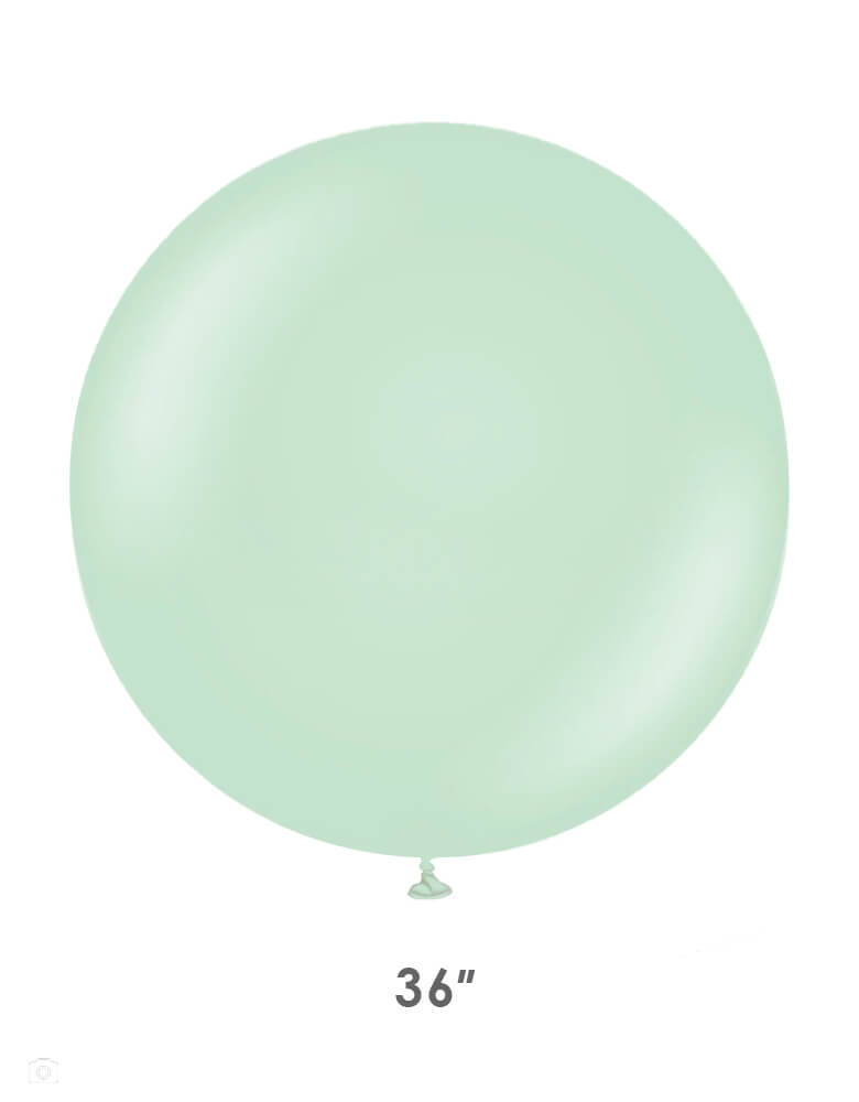 Betallic balloons - Jumbo Round 36" Pastel Matte Mint Latex Balloon