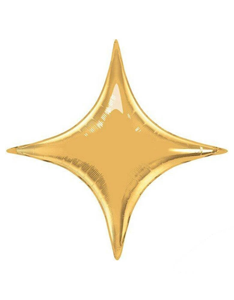 Qualatex Balloons - 40 inch Metallic Gold Starpoint / 40SPOINT-GD