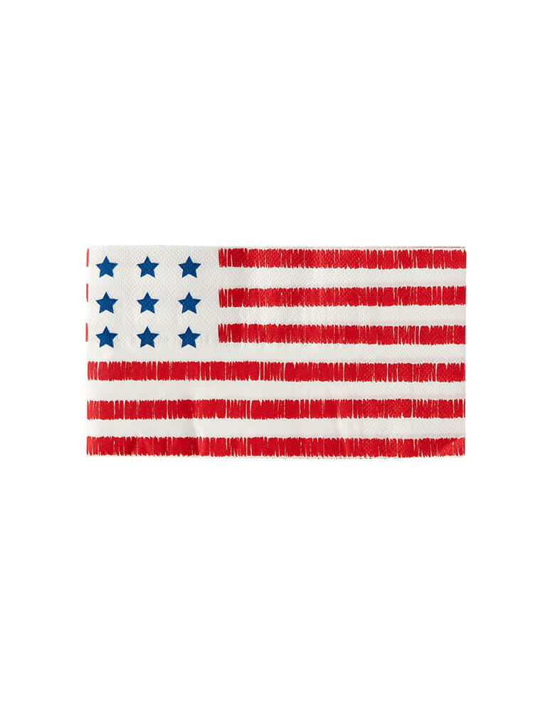 American Flag Paper Guest Towel Napkins by My Mind's Eye
