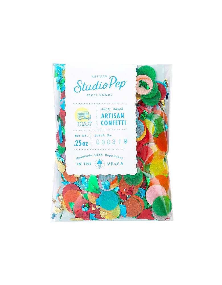 Studiopep 0.25oz Back To School Artisan Confetti Mini Bag