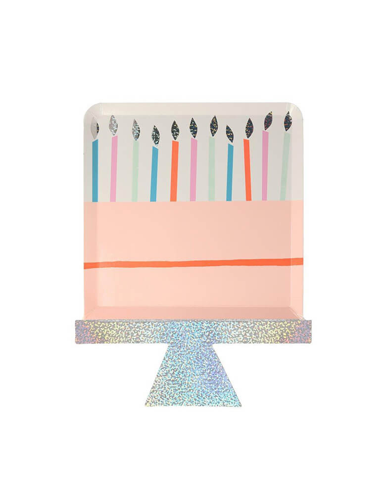 Meri Meri Birthday Cake Plates with candles 