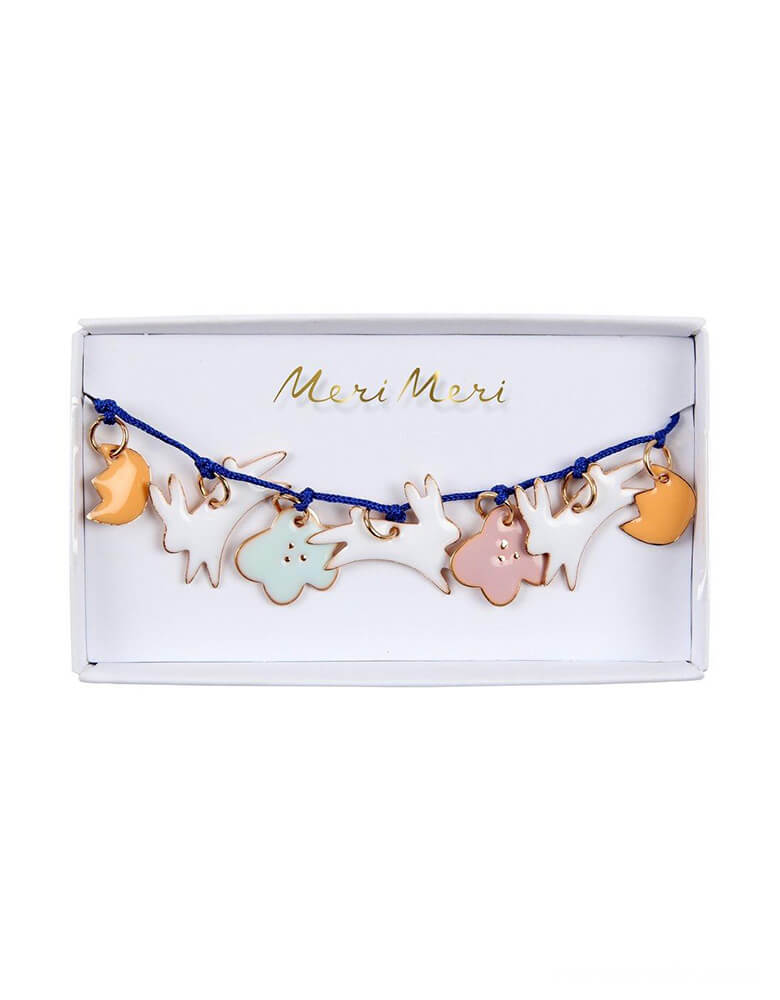 Meri Meri Bunny Enamel Bracelet in a cute clear package