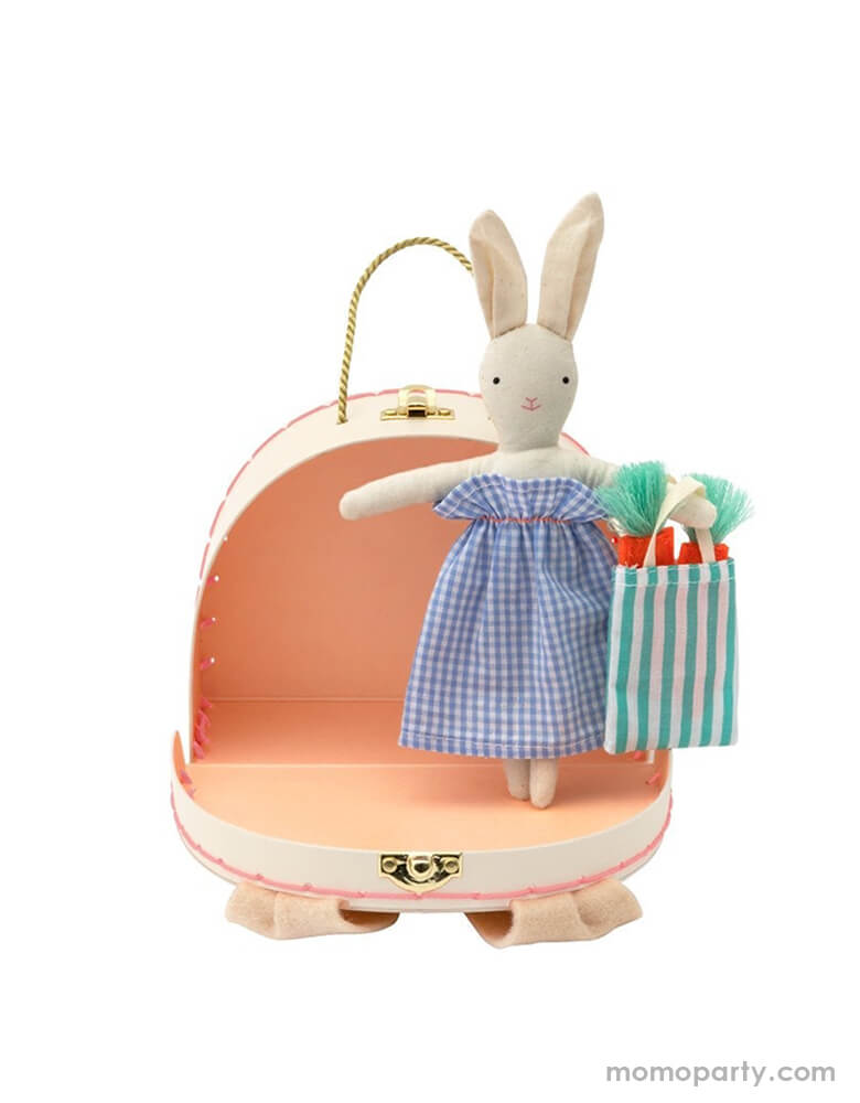 Bunny Mini Suitcase Doll