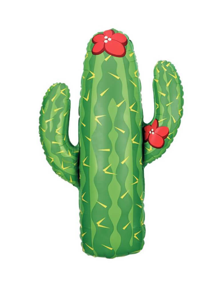 Betalic balloons - 41'' CACTUS SHAPE FOIL Balloon. Accent your fiesta, llama or Mexican themed party with this large unique shape cactus foil mylar balloon. Perfect for a Fiesta party, CINCO DE MAYO celebration