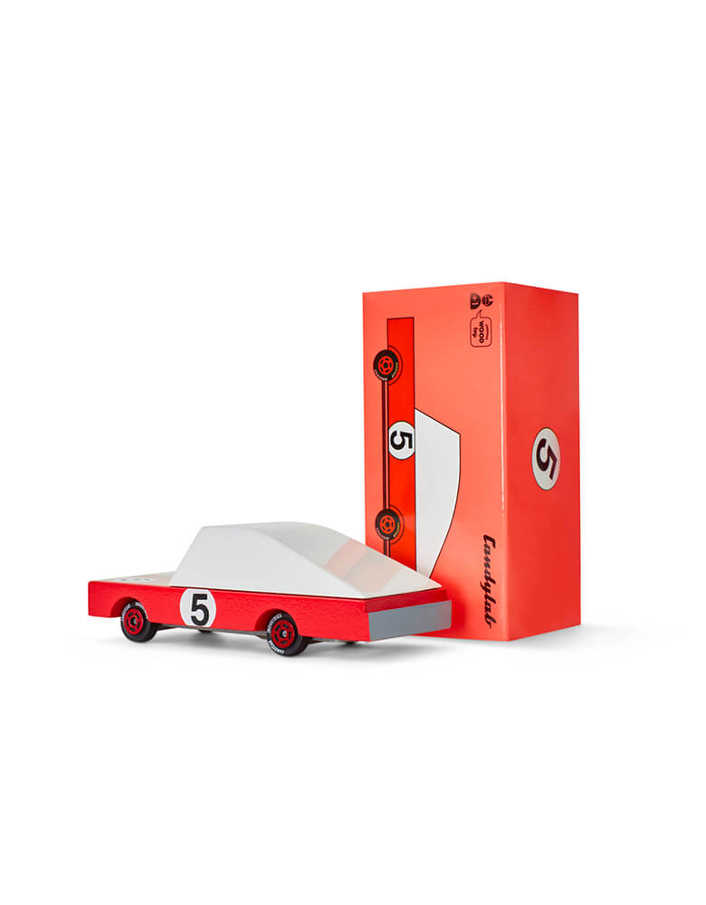 Candylab Candycar Red Race Car and its package