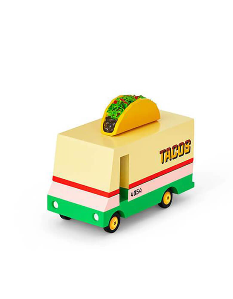 Candylab Candyvans Taco Van, Designed by Candylab Toys, it was built with solid beech wood, water-based paint and clear urethane coat