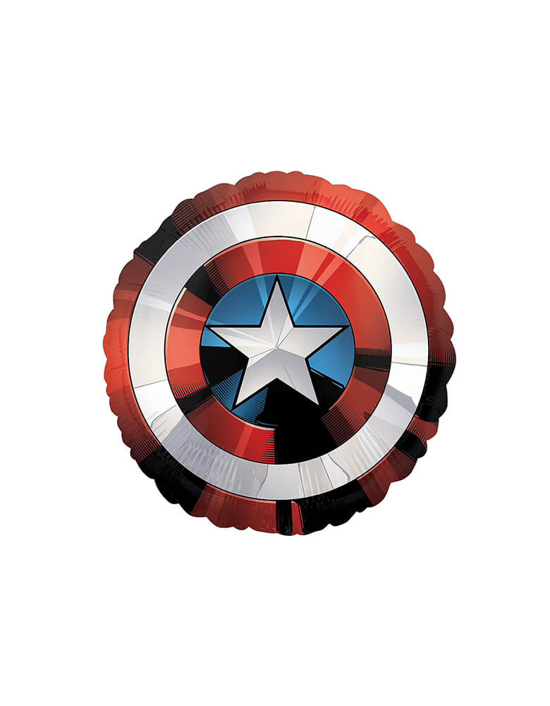 28”_Avengers_Captain_America_Shield_Foil_Balloon for kids birthday party decorations 