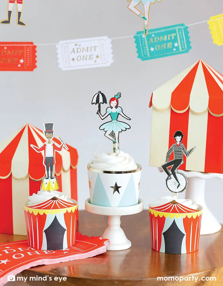 Carnival Tent Favor/Treat Boxes (Set of 8)