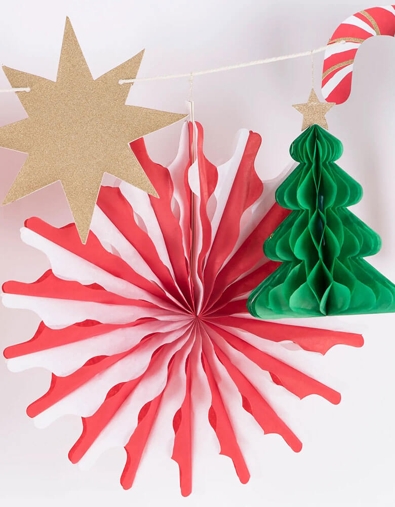 Christmas Honeycomb Garland