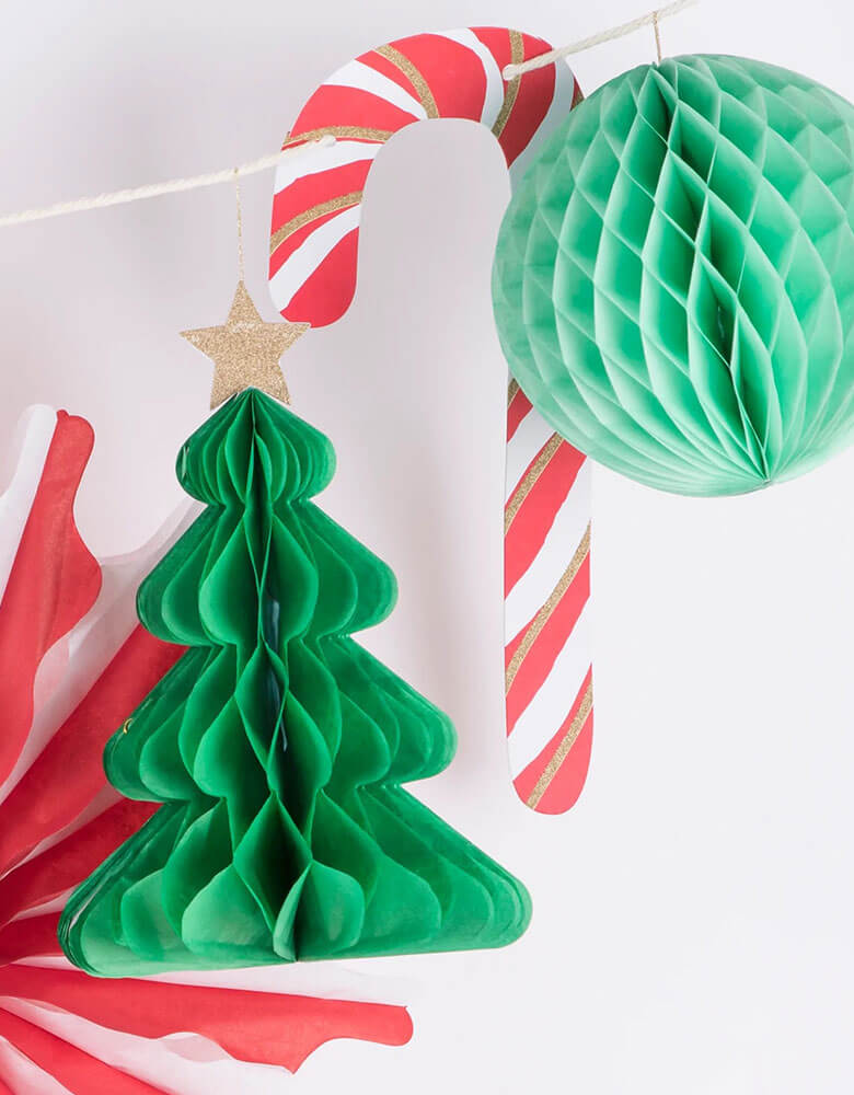 Christmas Honeycomb Garland