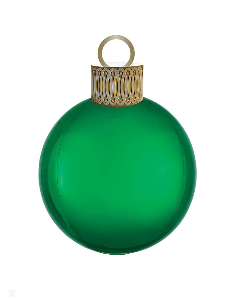 Anagram Balloons - 40406 Green Orbz™ Ornament Kit Orbz® XL™ Ornament P47. Accent your Christmas themed party with this 20" 3D sphere Green orbz ornament kit foil mylar balloon. Perfect for holiday decoration and Holiday party