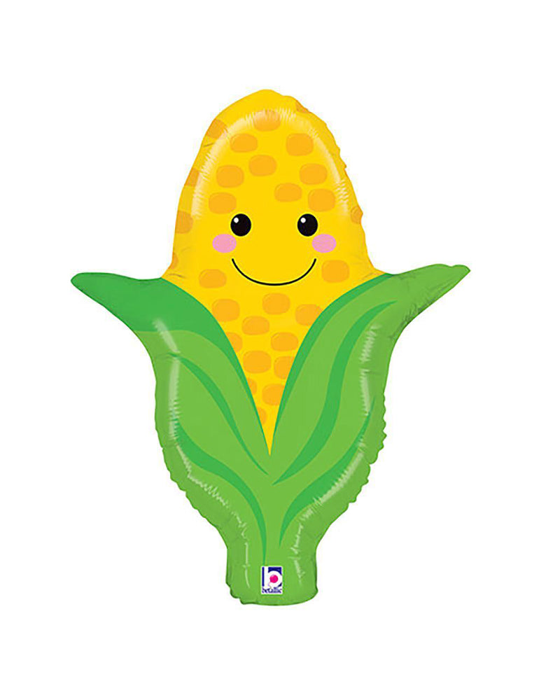 betallic-27inch-pals-corn-foil-balloon for a Farm themed birthday party, vegetable, Autumn festival celebration  