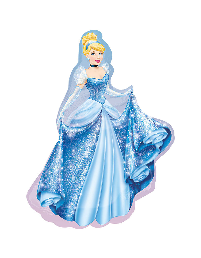 40" DISNEY-PRINCESS-CINDERELLA-FOIL-MYLAR-BALLOON_Princess Party Ideas