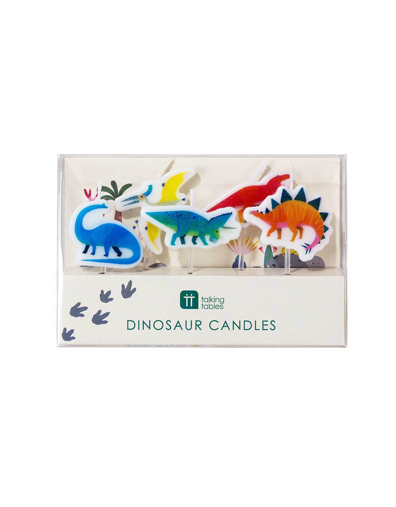 Dinosaur Birthday Candle Set with Package
