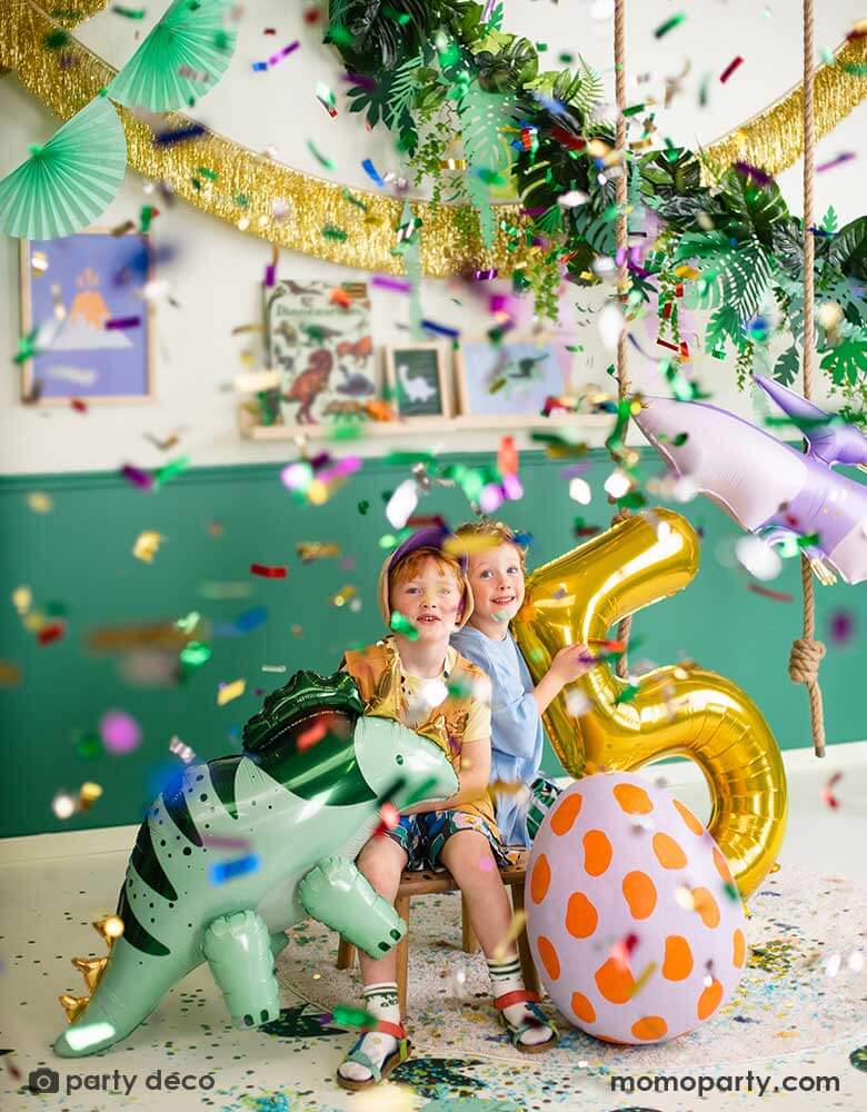 Triceratops Standing Foil Balloon