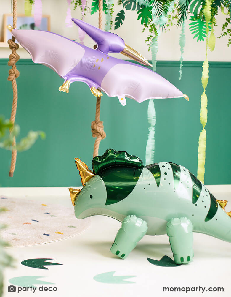Triceratops Standing Foil Balloon