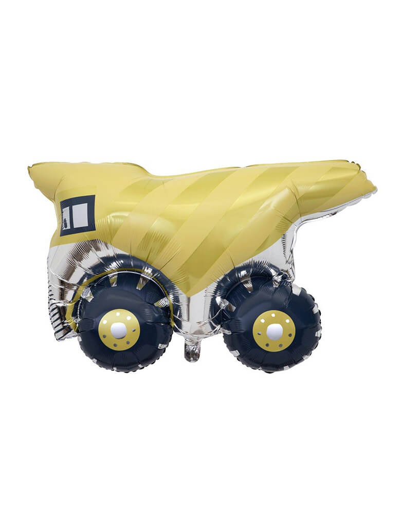 Meri Meri  - HR_216676a. 22 inches Dumper Truck Foil Balloon. Delight your party guests with this amazing dumper truck balloon. It's perfect for a construction themed party, or any celebration where you want to add some big truck fun!