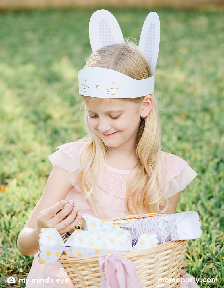 EMBELLISHED FLORAL BUNNY HEADBAND