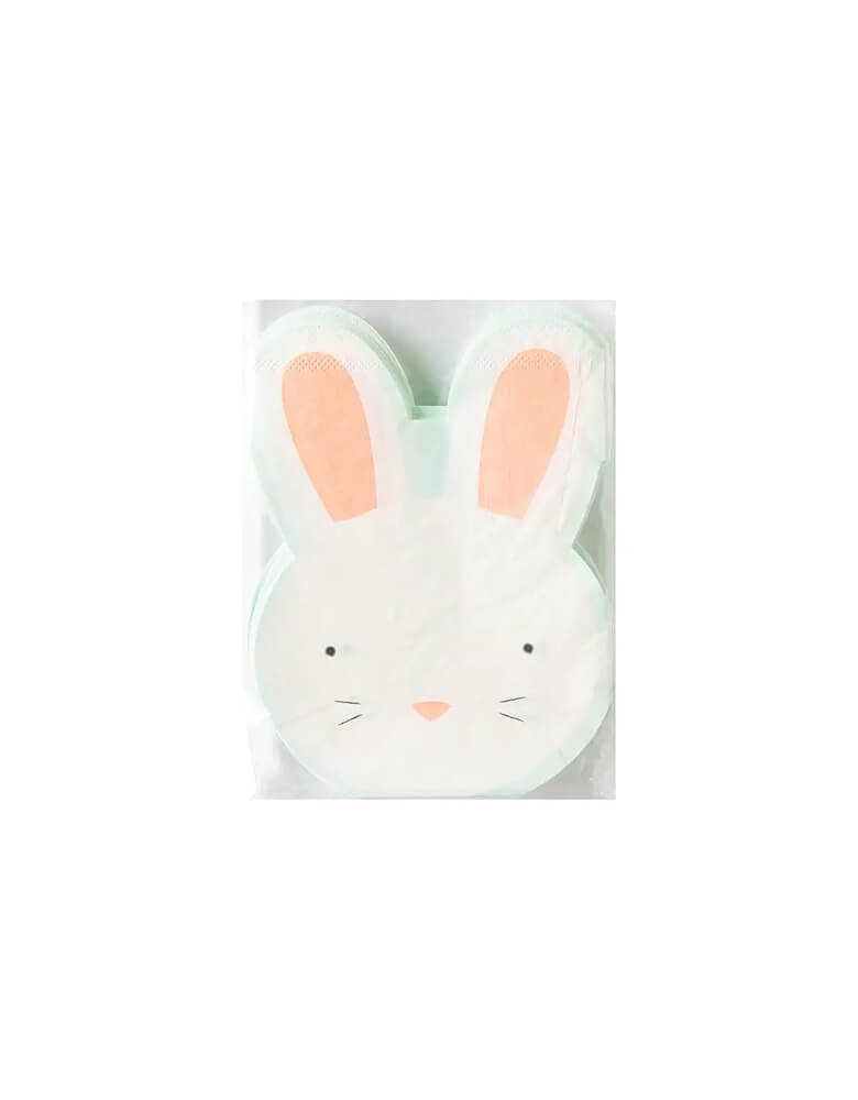 Momo Party's 4.5 X 6" Easter bunny guest napkins by My Mind's Eye. Come in a set of 24 napkins, they make a great addition to you Easter celebration table.