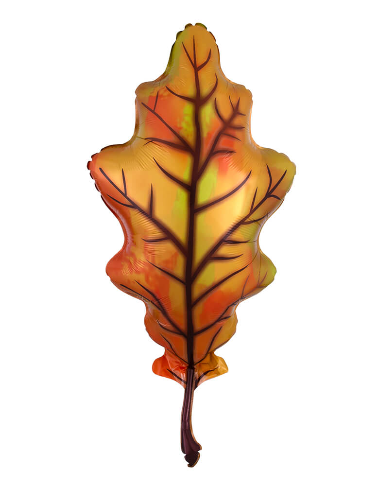 Anagram Balloons - 38176 Fall Yellow Oak Leaf. 42 inches Fall Yellow Oak Leaf Foil Balloon
