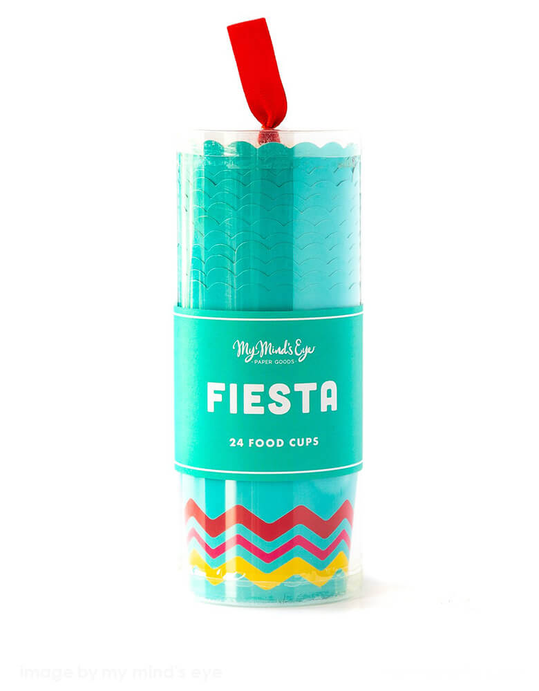 My Minds Eye - Fiesta Food Cups. Make the guac extra at your fiesta by using these food cups to make personal dip holders for your party guests at  Fiesta Bridal Shower, Fiesta Baby Shower, Fiesta themed birthday party, Boho fiesta party, cinco de mayo party