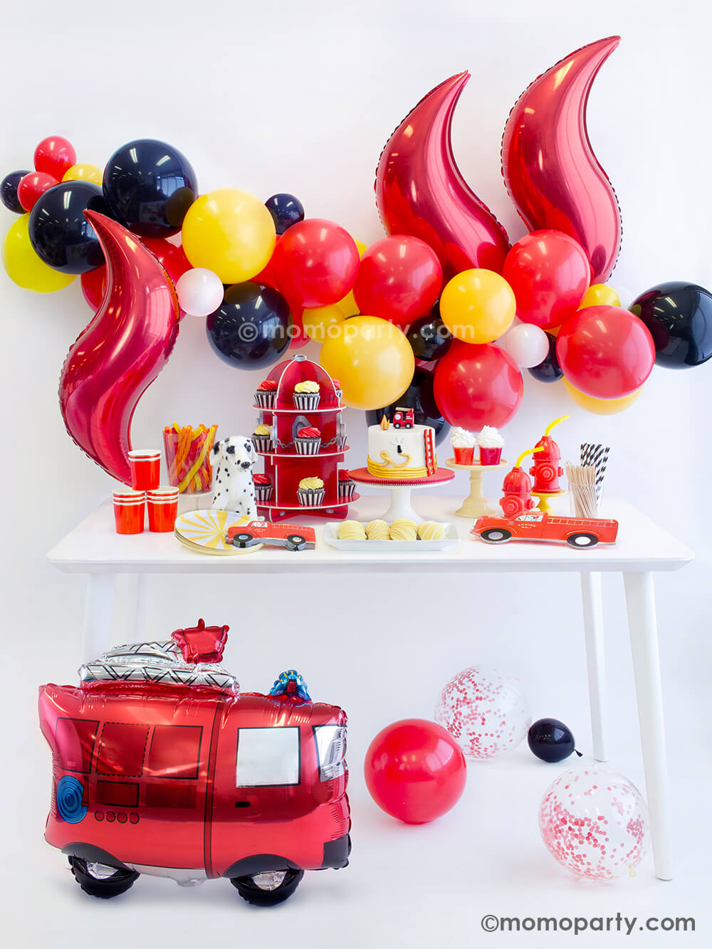 Fire Truck Balloon Cloud Kit