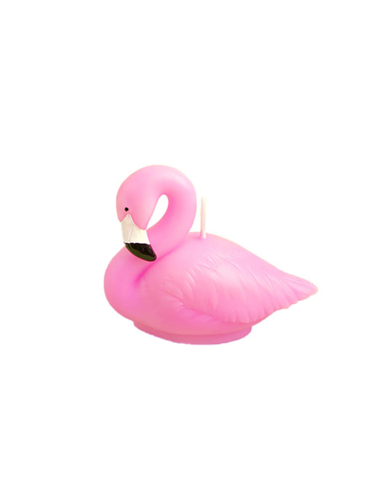 Flamingo Candle designed in a flamingo shape in pink color, it will be prefect for your tropical birthday party or tropical bridal shower!