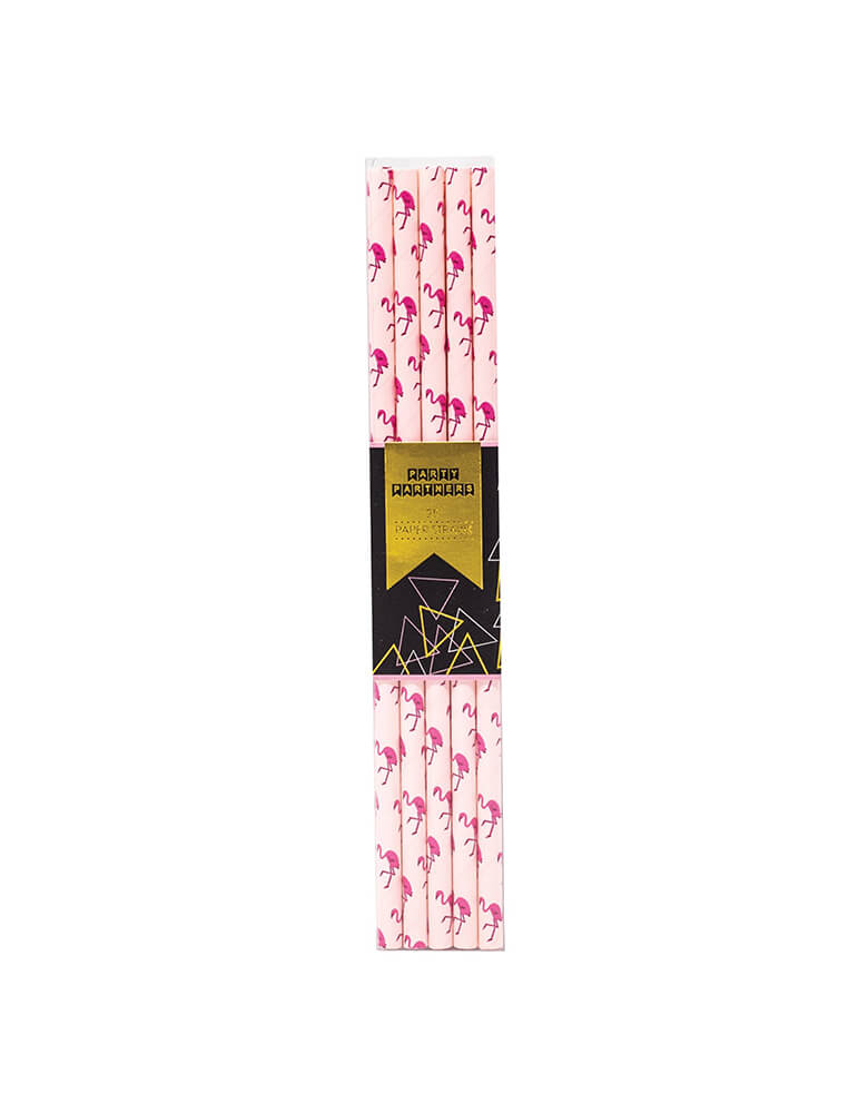 Party Partners Flamingo Party Straws Set of 25