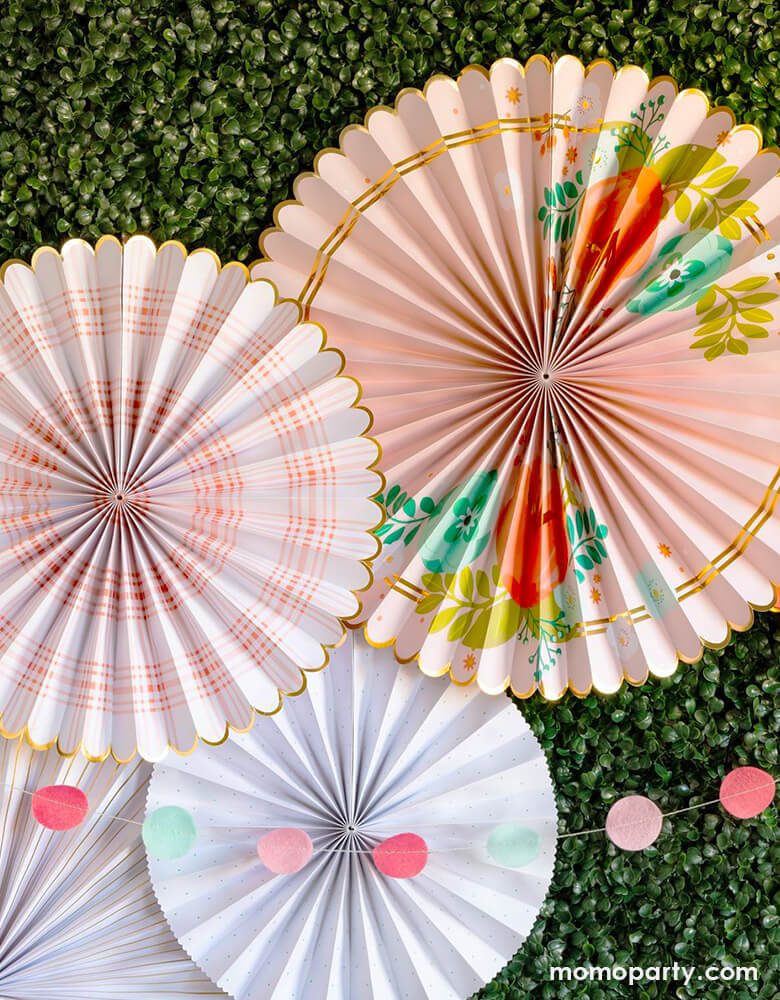 Garden Party Paper Fans (Set of 8)