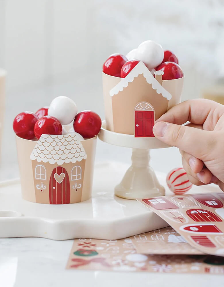 Make Your Own Gingerbread House Food Cups (Set of 24)