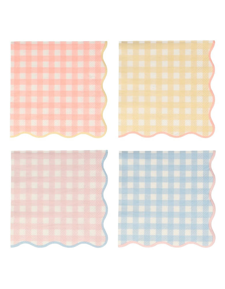 Gingham Large Napkins (Set of 20)