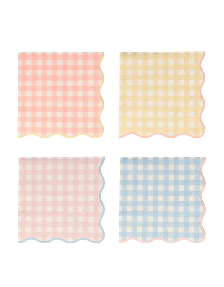 Gingham Small Napkins (Set of 20)