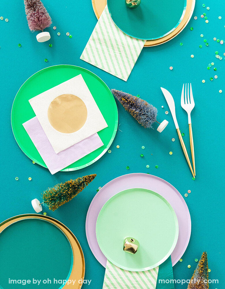 Forest Green Side Plates (Set of 8)