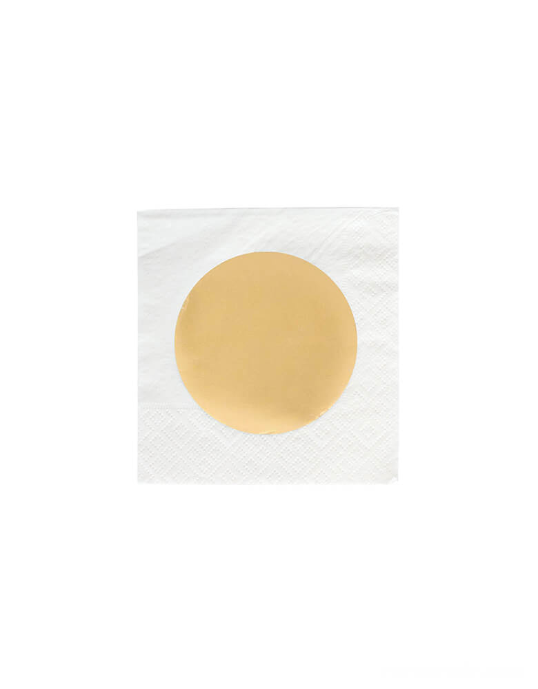 Gold Dot Small Napkins (Set of 20)