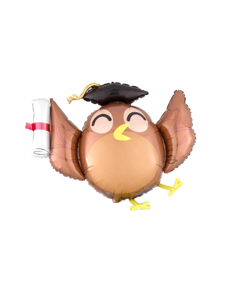 Anagram Balloon - 37270 Hello World Owl foil balloon. 35" Hello World Owl Graduation Foil Balloon for your graduation celebration
