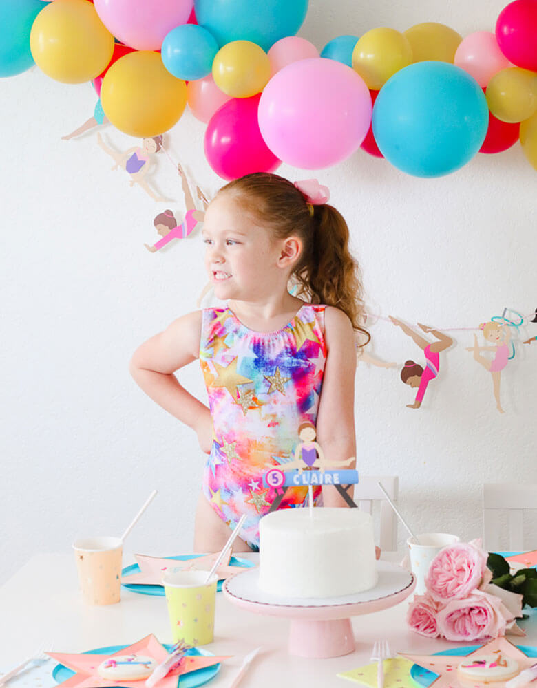Girl's Gymnastics Themed Party styled by Twinkle Twinkle Little Party