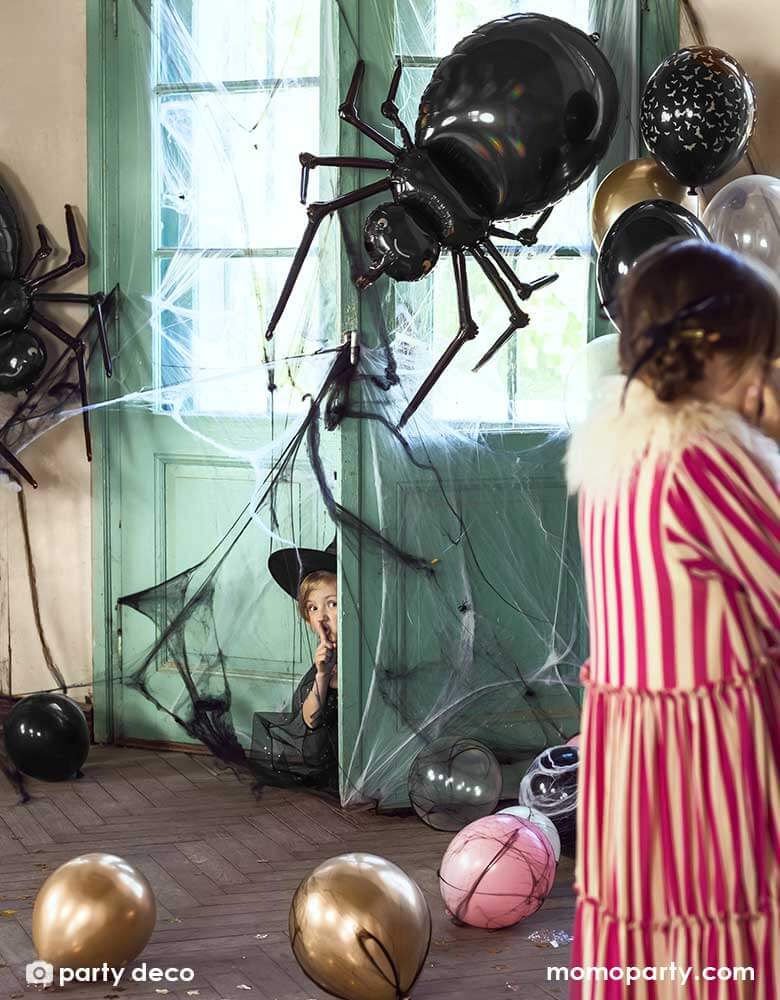Halloween Spider Foil Mylar Balloon