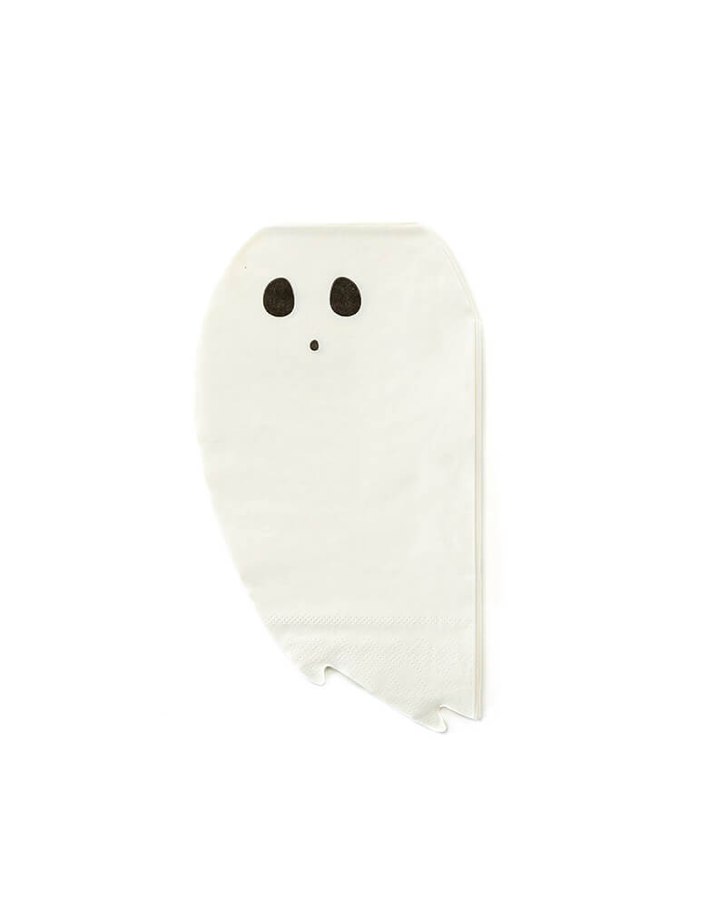 My Minds Eye -Happy Haunting Ghost Shaped Napkins. pack of 25. Keep the spooky vibes rolling with these BOOtiful ghost shaped dinner napkins! Perfectly partnered with our Boo Plate, this darling little ghost will make every "boo"s day in halloween party